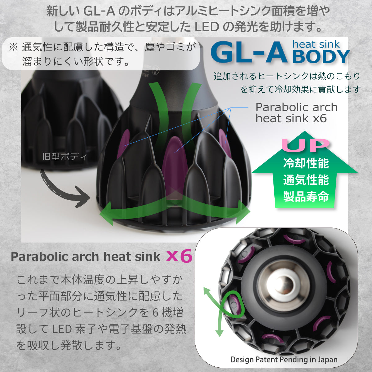 HaruDesign 植物育成ライト GL-A 6K FtW ブラックボディ 白色系（5800K
