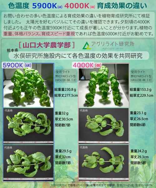 HaruDesign 植物育成LEDライト GL-A 4K McW マットホワイトボディ 暖色系 4000ケルビン