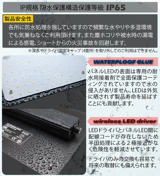 HaruDesign 植物育成LEDライト GL-BOARD5400 EVO サムスンLM301H EVO 搭載 調光機能 IP65 色温度5800K max100W