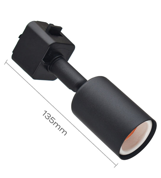 HaruDesign ライティングレール用ソケット器具（マットブラック） 電球口金サイズE26用 重量ライト対応 2個セット