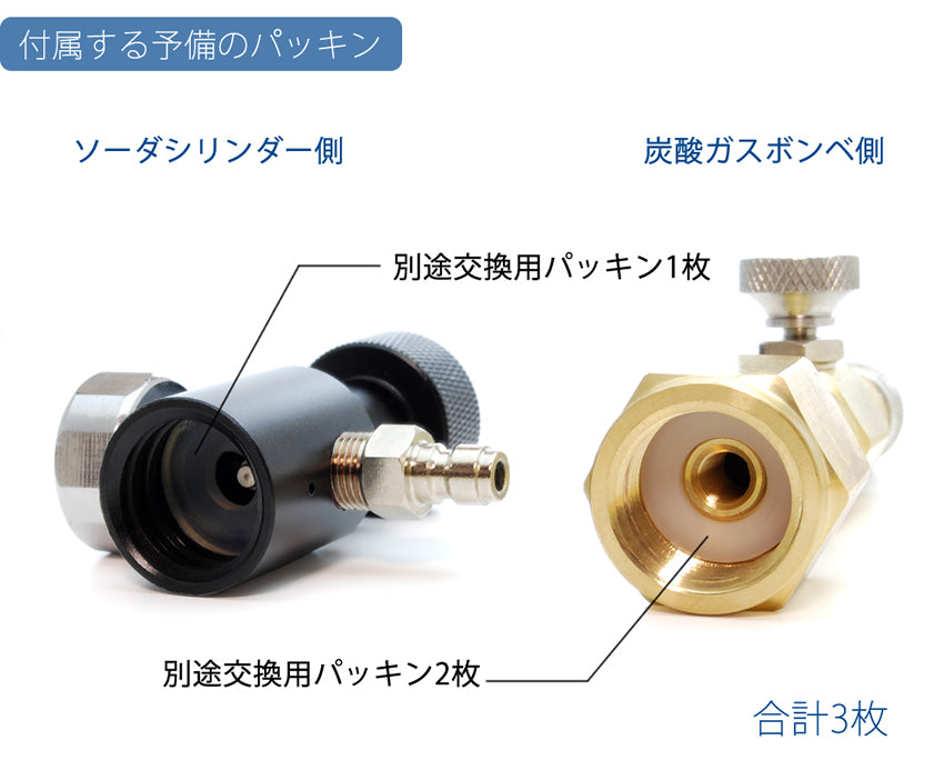 ソーダシリンダーｘミドボンアダプター TR21-F5（予備パッキン付） – HaruDesign official